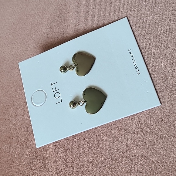 Large Heart Drop Earrings - Picture 4 of 8